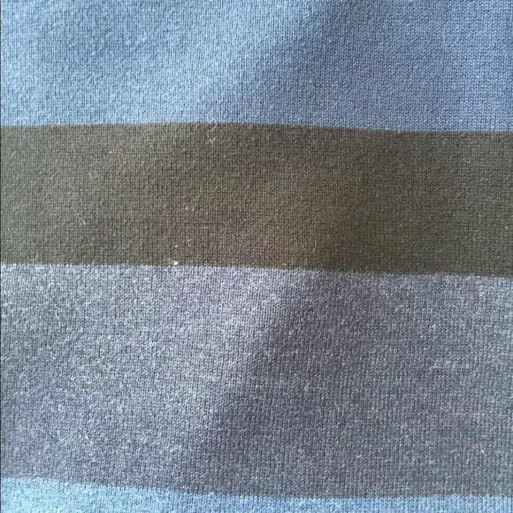 Kenneth Cole Men Crew Neck Sweater Blue Stripe Medium Cotton - Picture 9 of 11